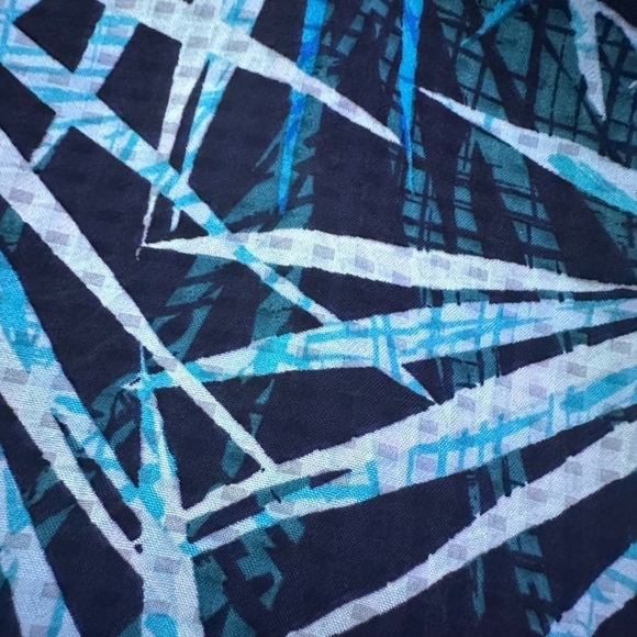 Kim Rogers NWOT size 2X Palm leaf blouse with necklace Spring cruise vacation - Picture 6 of 6